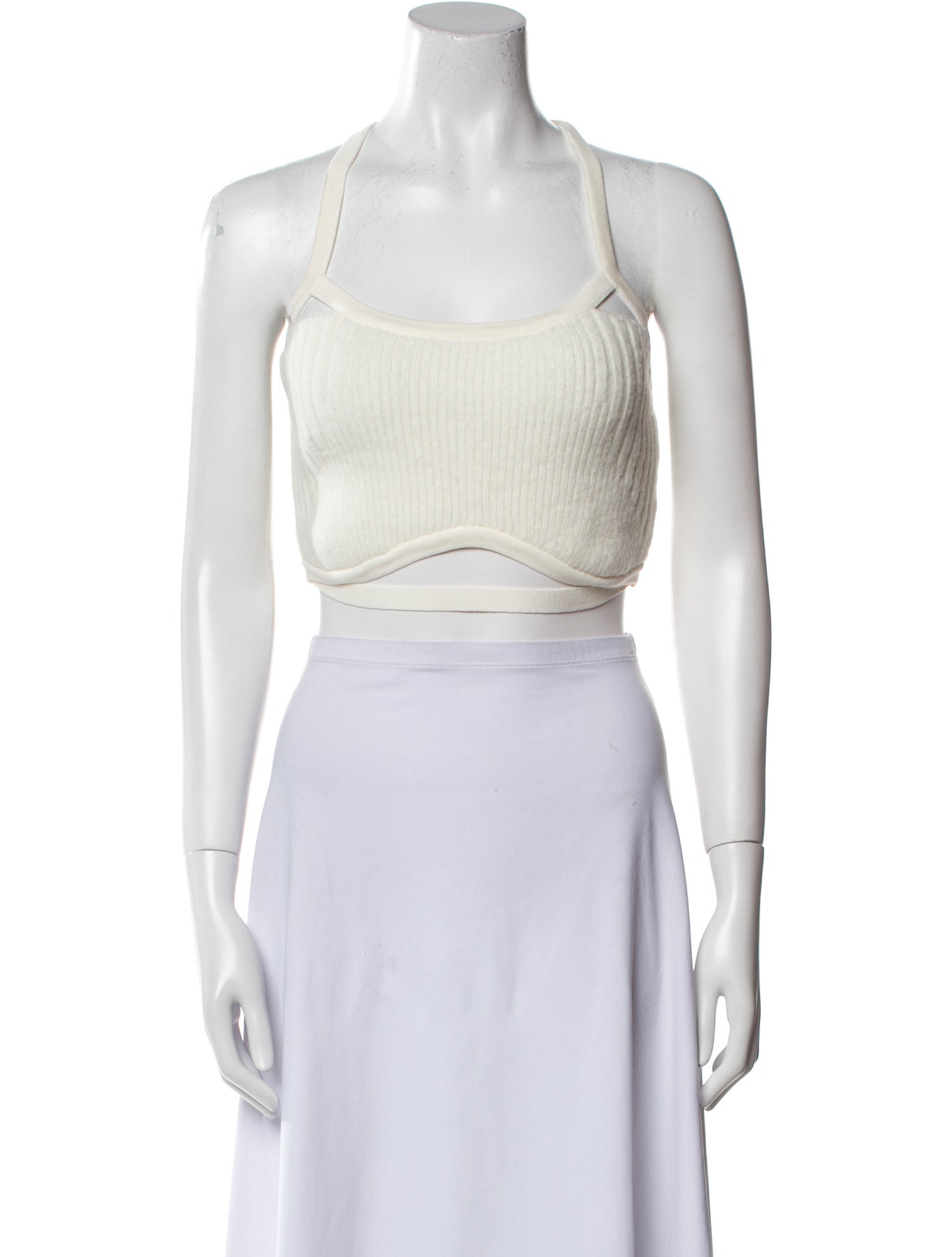 Jacquemus Square Neckline Sleeveless Crop Top w/ Tags