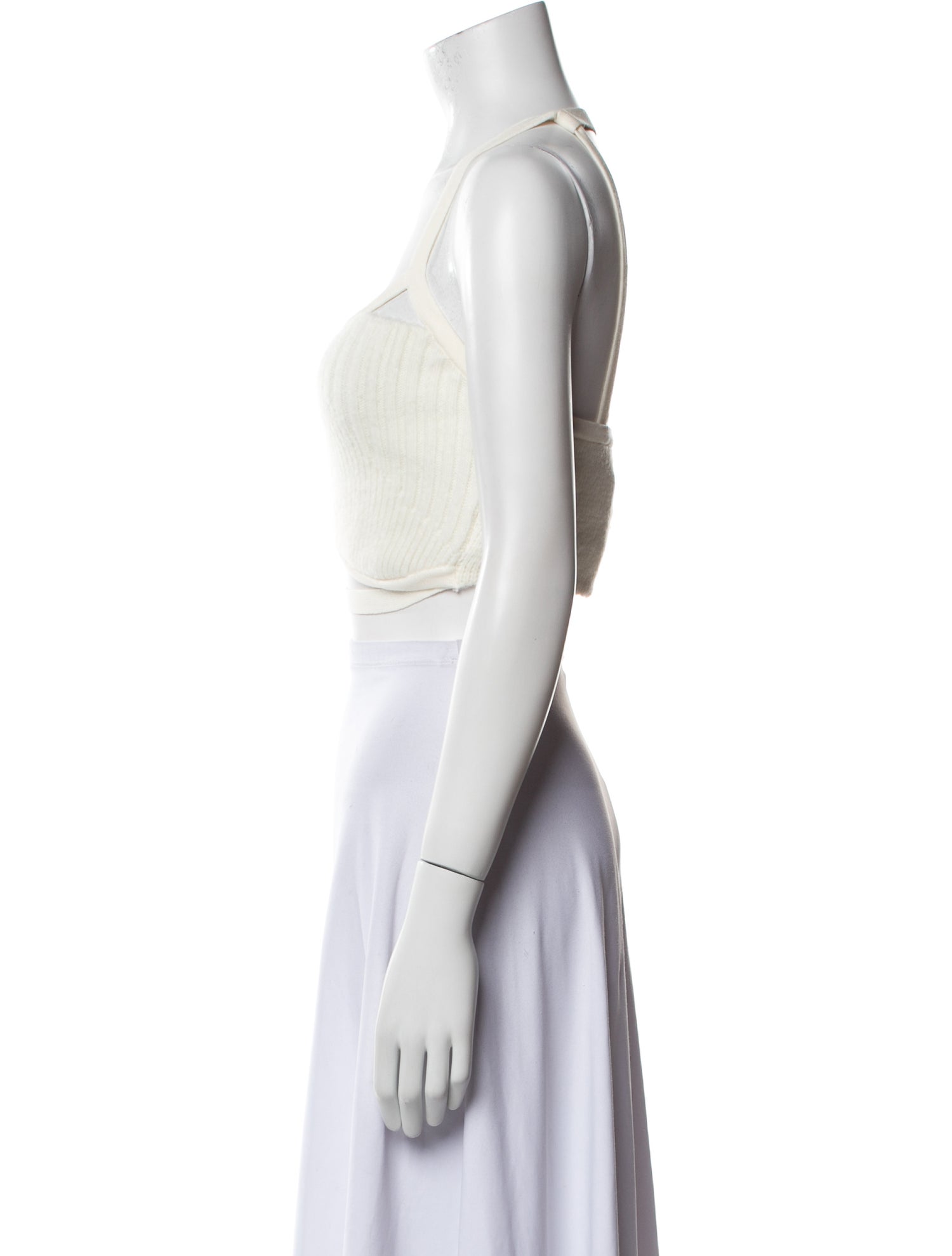 Jacquemus Square Neckline Sleeveless Crop Top w/ Tags