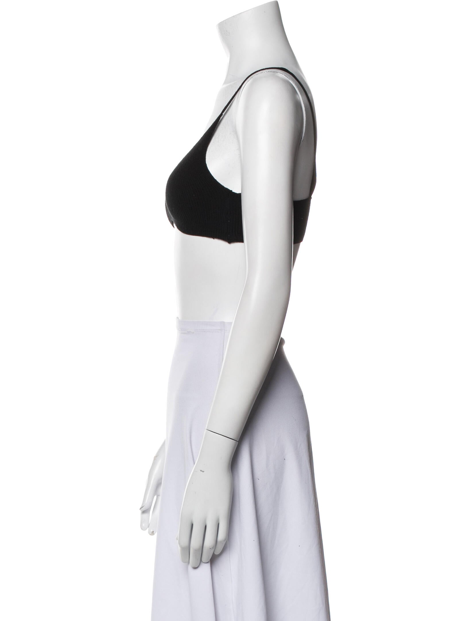 Jacquemus Scoop Neck Sleeveless Crop Top