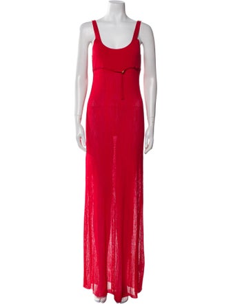 Jacquemus Scoop Neck Long Dress