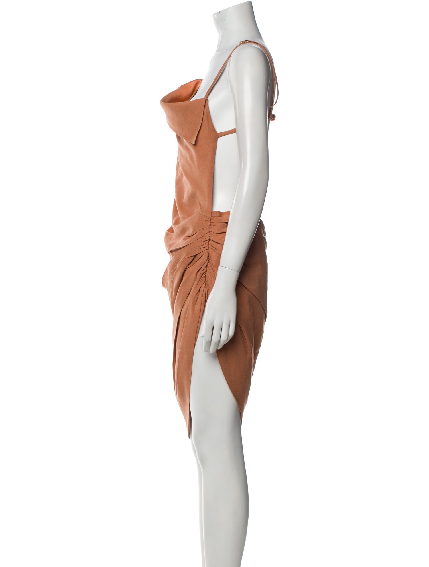 Jacquemus Cowl Neck Midi Length Dress