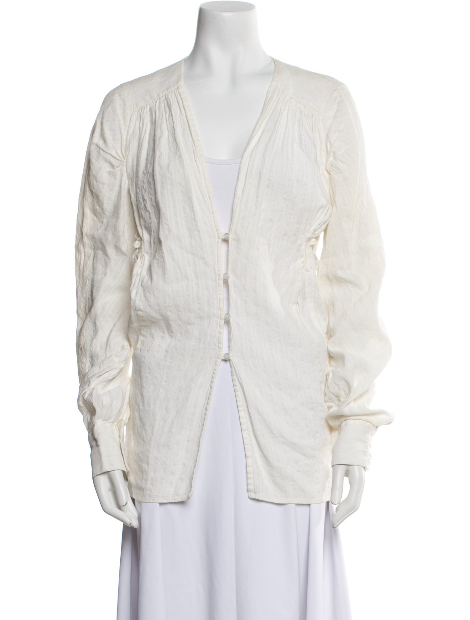Jacquemus Linen V-Neck Tunic