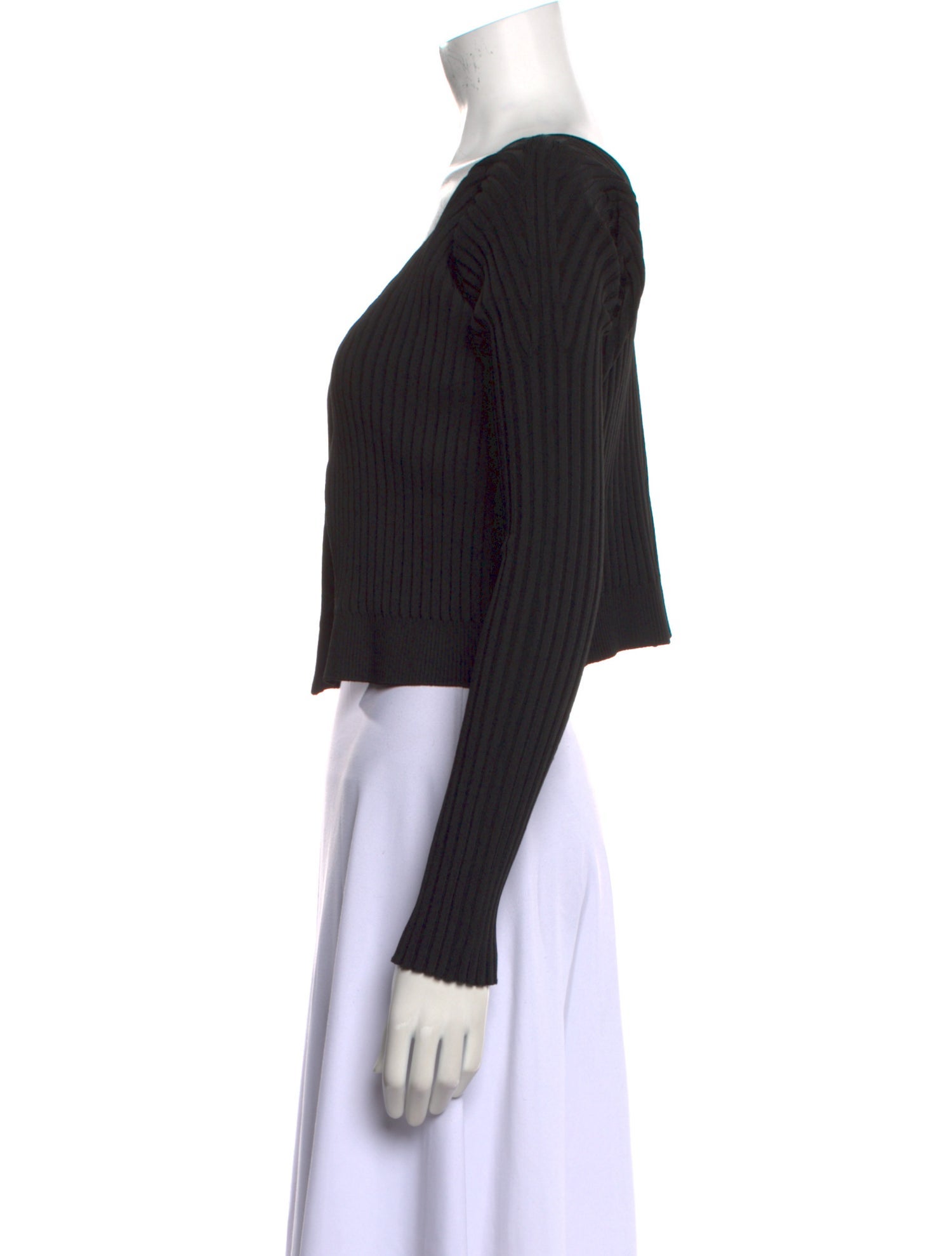 Jacquemus Scoop Neck Long Sleeve Crop Top w/ Tags