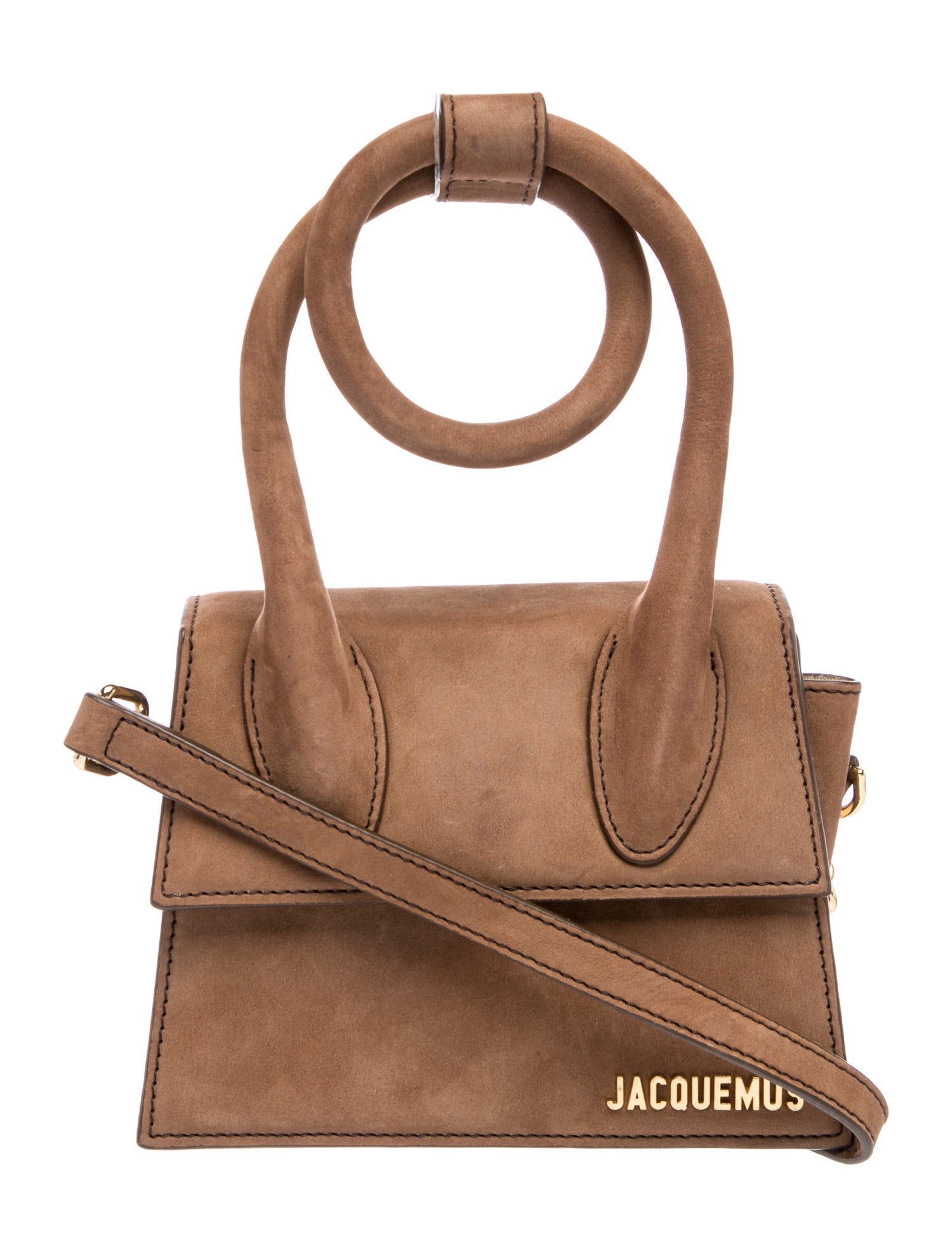 Jacquemus Suede Top Handle Bag