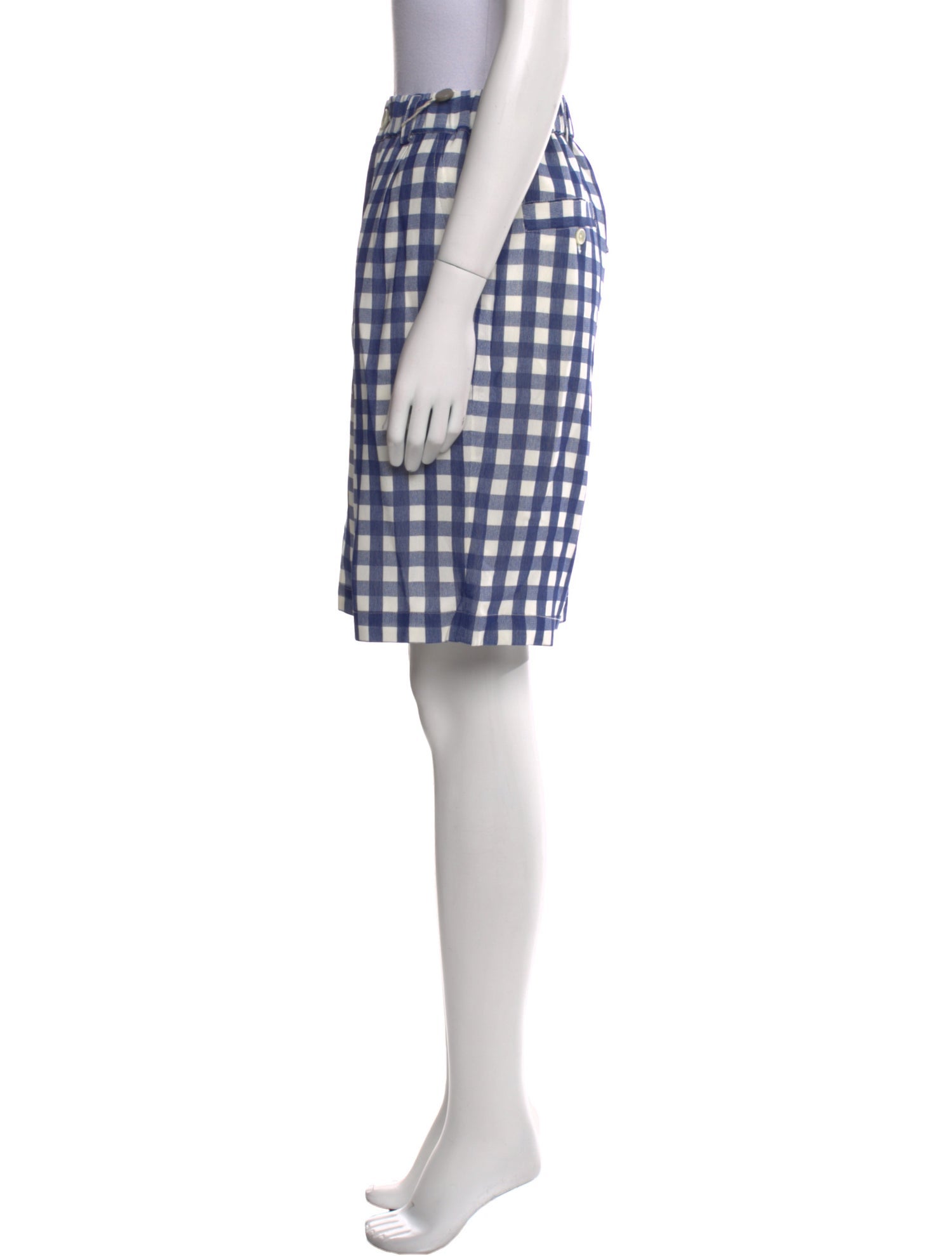 Jacquemus Plaid Print Knee-Length Shorts w/ Tags