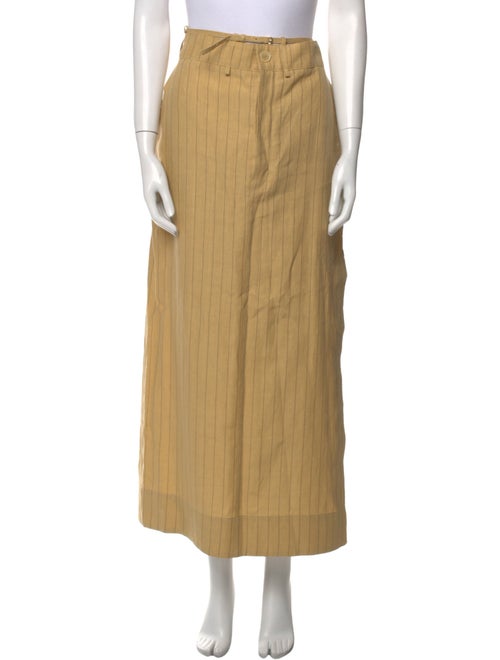 Jacquemus Linen Midi Length Skirt