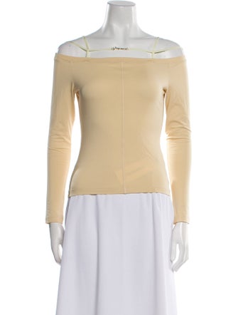 Jacquemus Off-The-Shoulder Long Sleeve Top