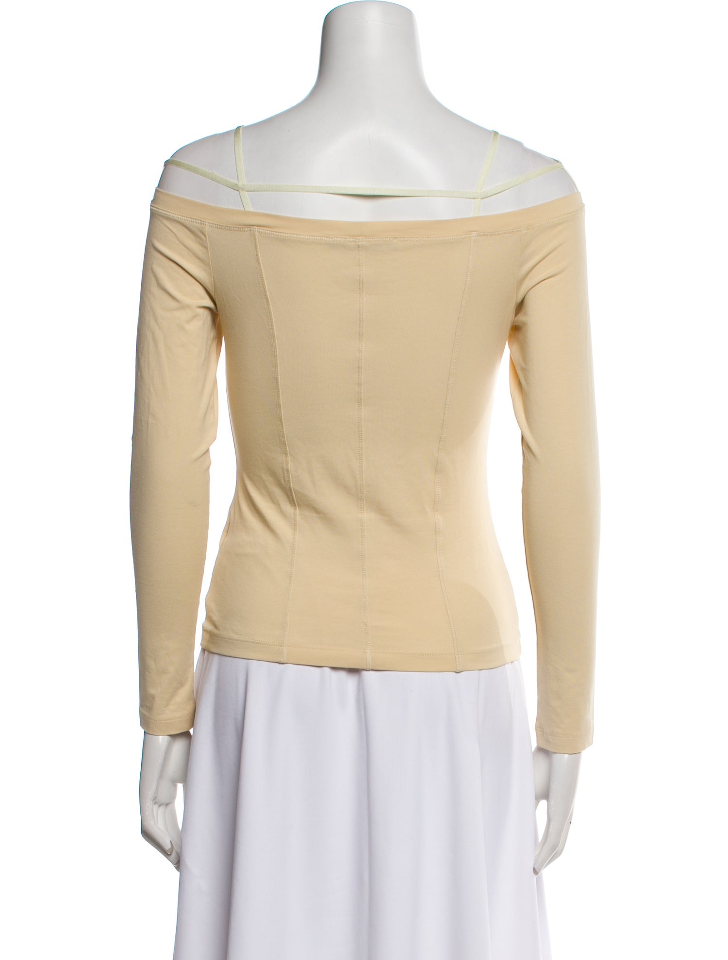 Jacquemus Off-The-Shoulder Long Sleeve Top