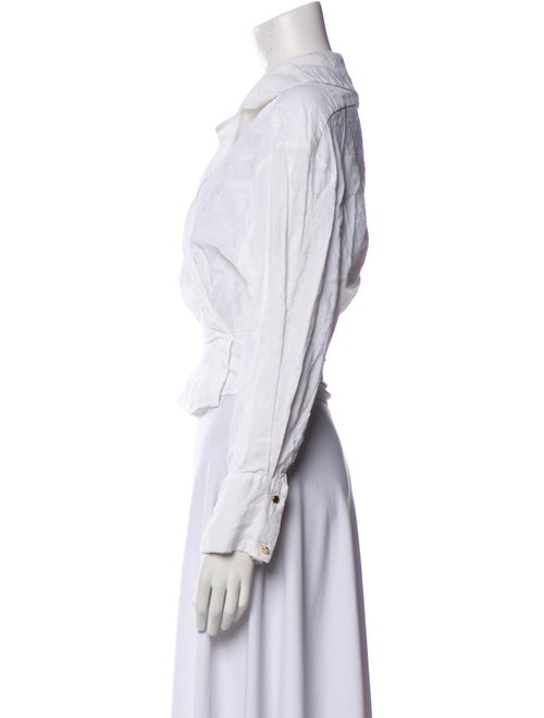 Jacquemus Linen V-Neck Crop Top