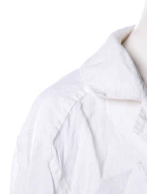 Jacquemus Linen V-Neck Crop Top