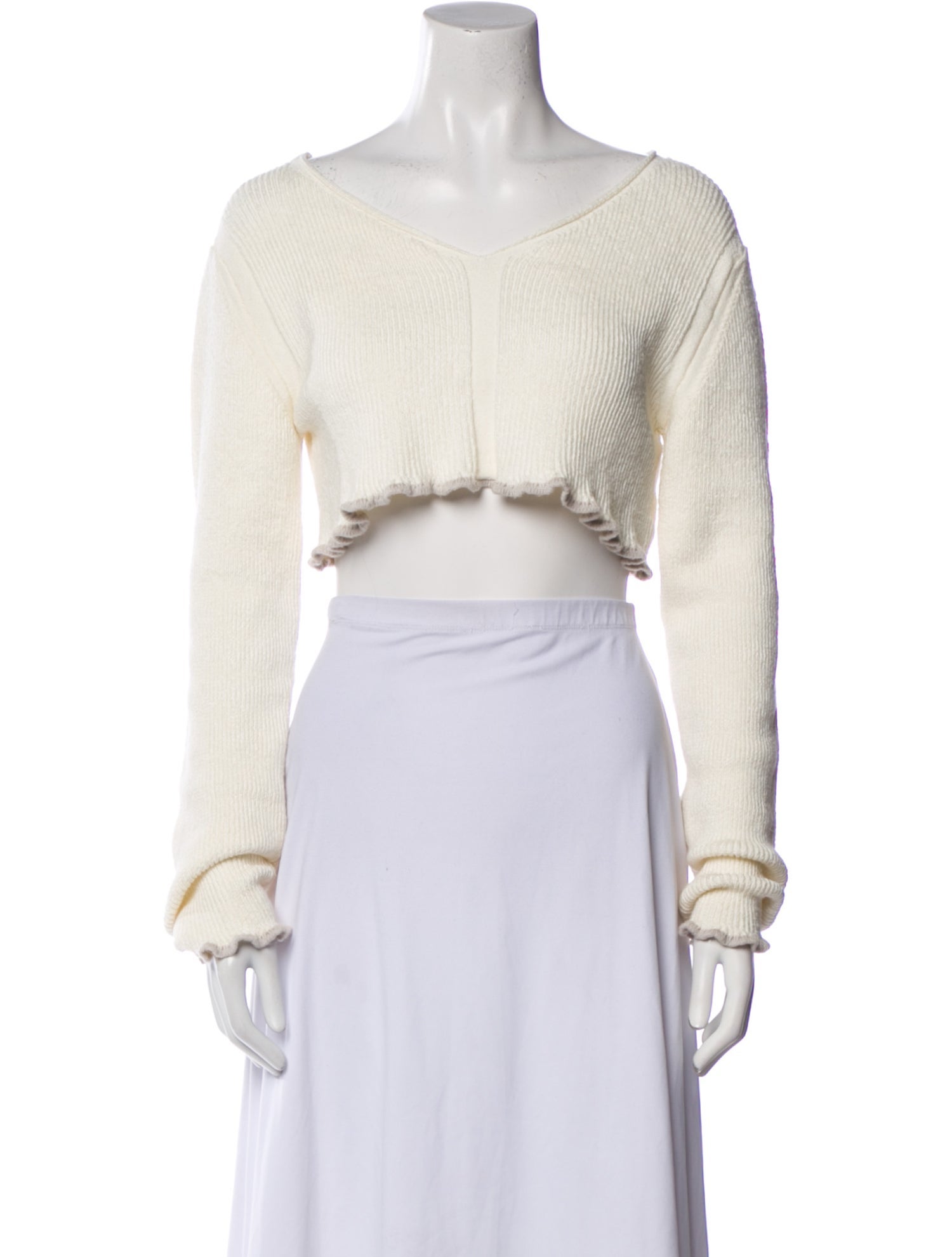 Jacquemus Linen Scoop Neck Sweater