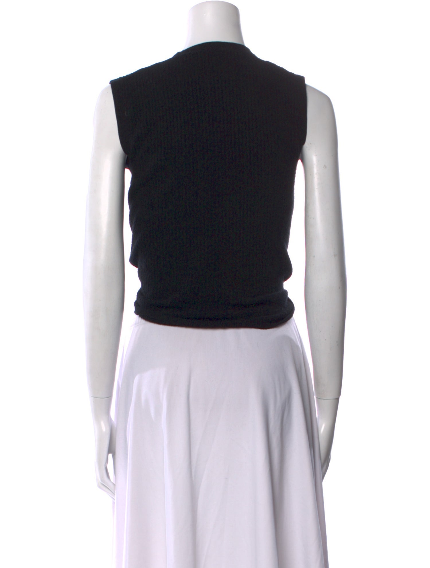 Jacquemus Plunge Neckline Sleeveless Crop Top