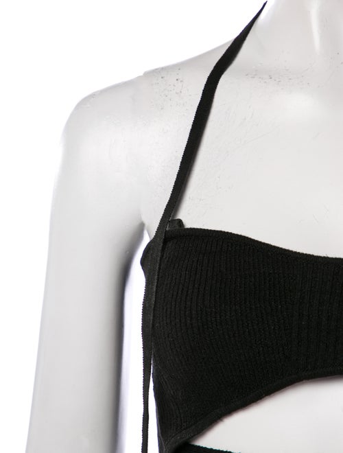 Jacquemus Linen Halterneck Crop Top