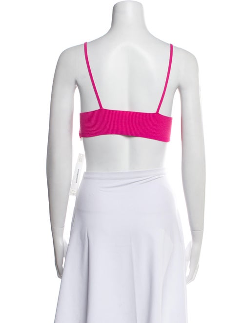 Jacquemus V-Neck Sleeveless Crop Top