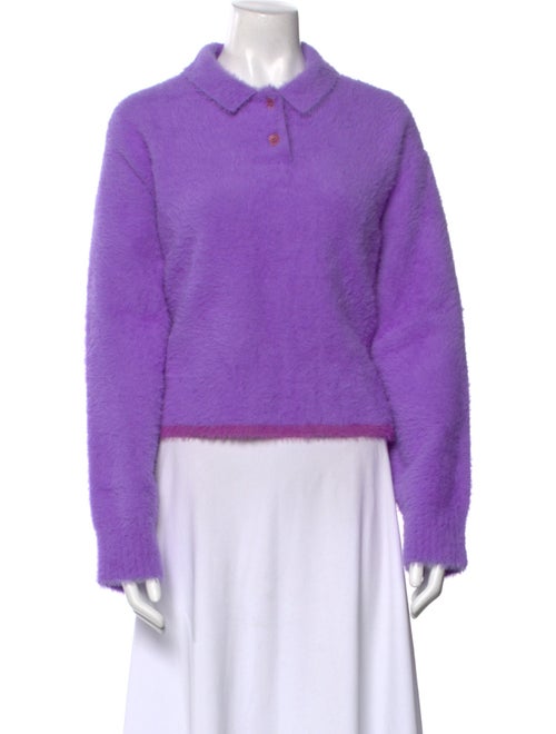 Jacquemus Mock Neck Long Sleeve Sweatshirt