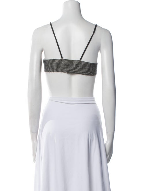Jacquemus Scoop Neck Sleeveless Crop Top