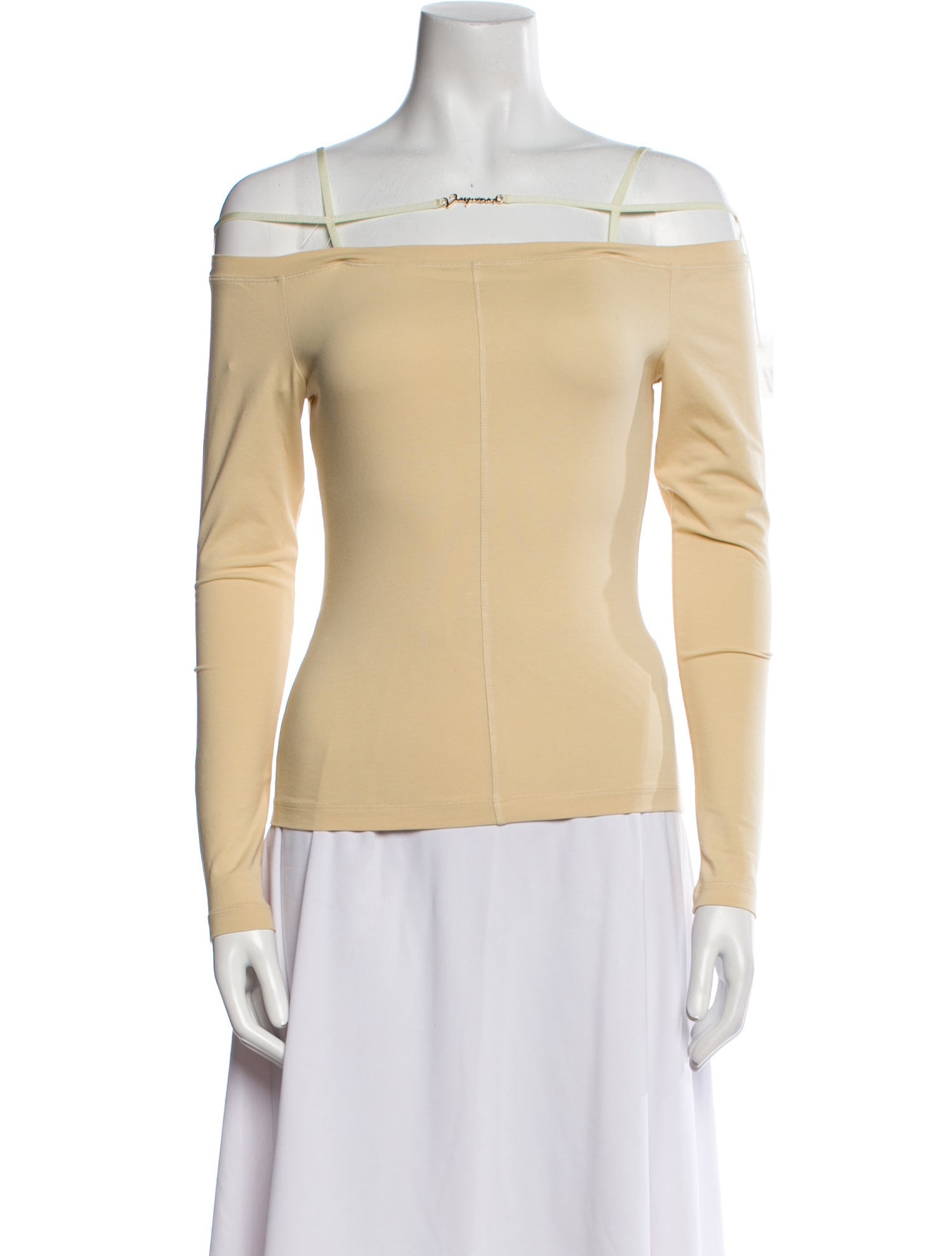 Jacquemus Off-The-Shoulder Long Sleeve Top w/ Tags