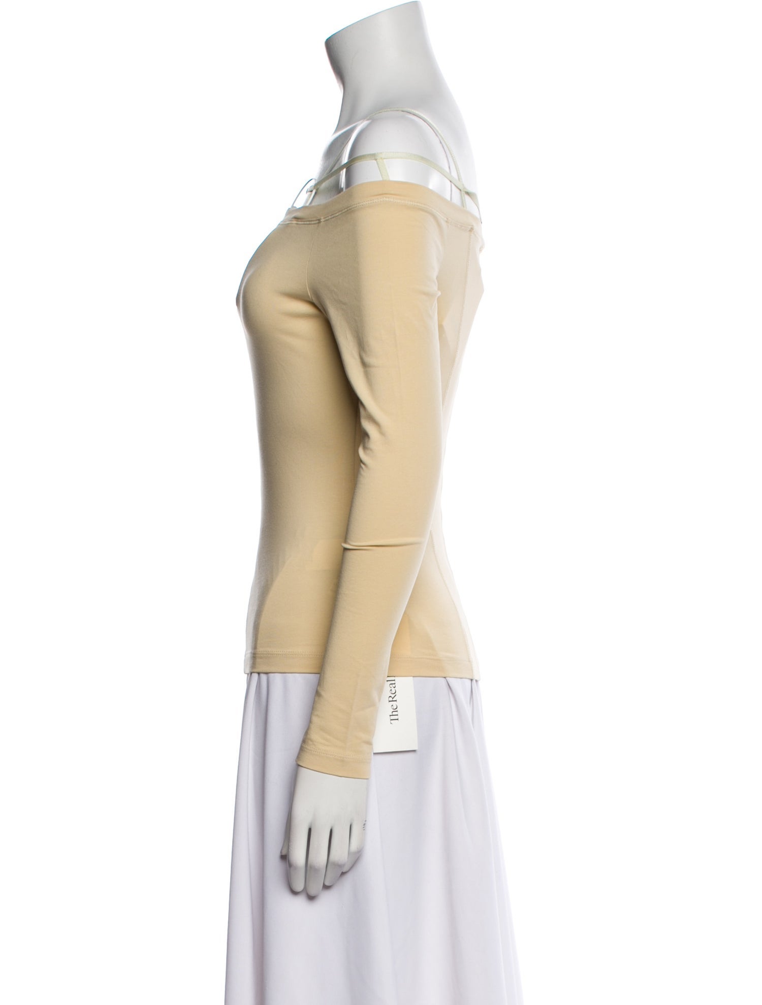 Jacquemus Off-The-Shoulder Long Sleeve Top w/ Tags