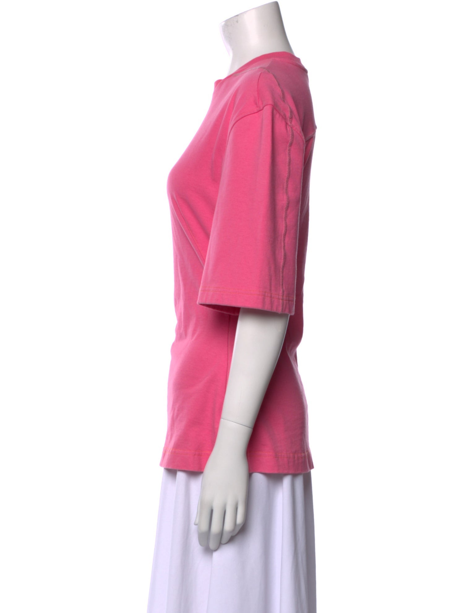 Jacquemus Crew Neck Three-Quarter Sleeve Top