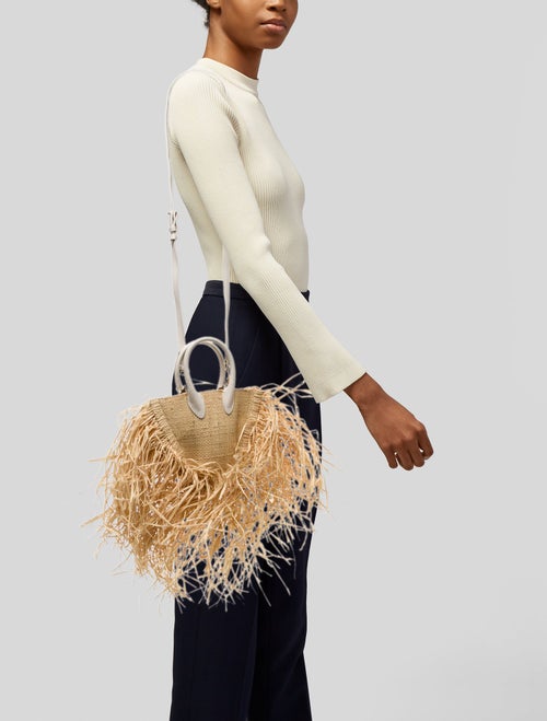 Jacquemus Straw Top Handle Bag Small