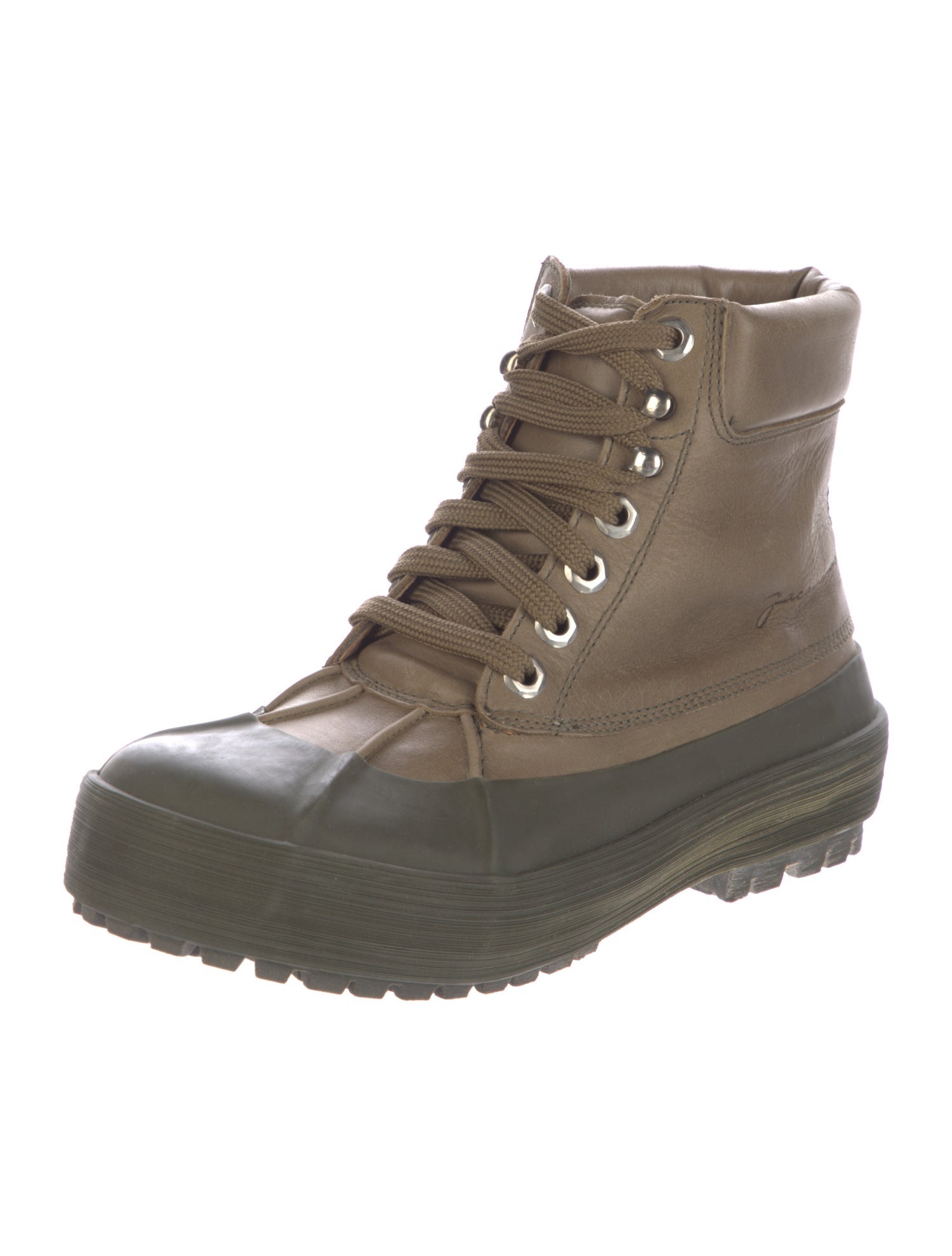 Jacquemus Leather Combat Boots
