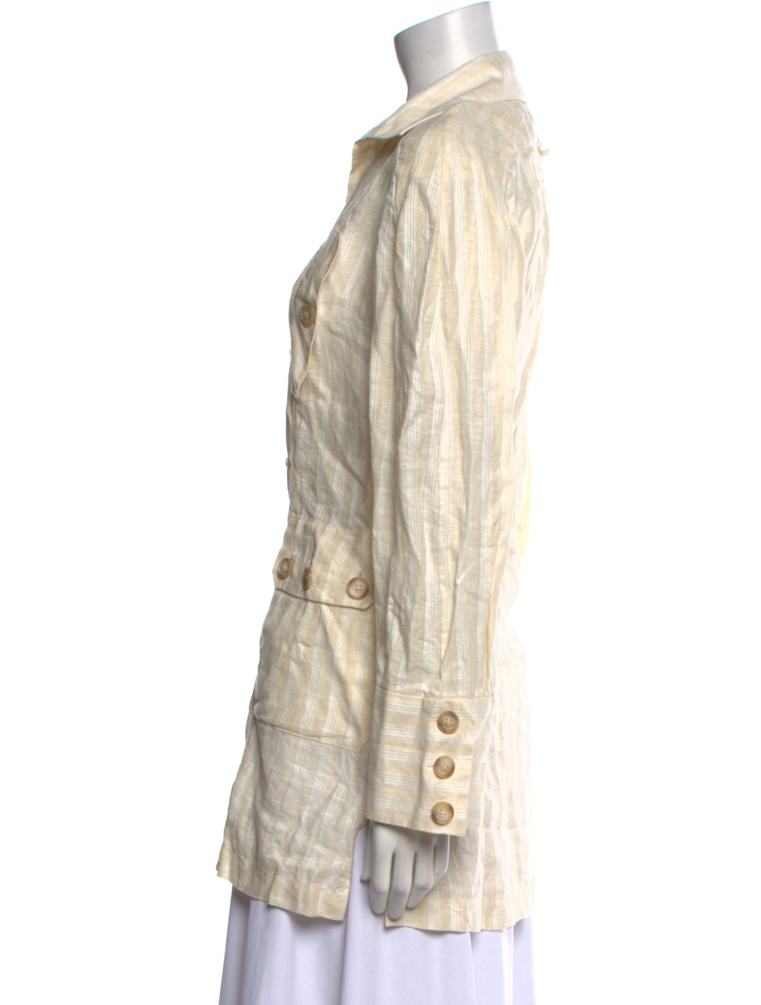 Jacquemus Linen Long Sleeve Button-Up Top