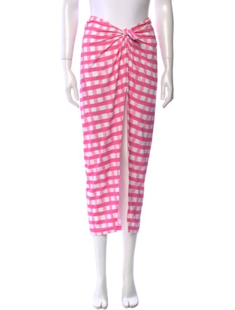 Jacquemus Striped Midi Length Skirt