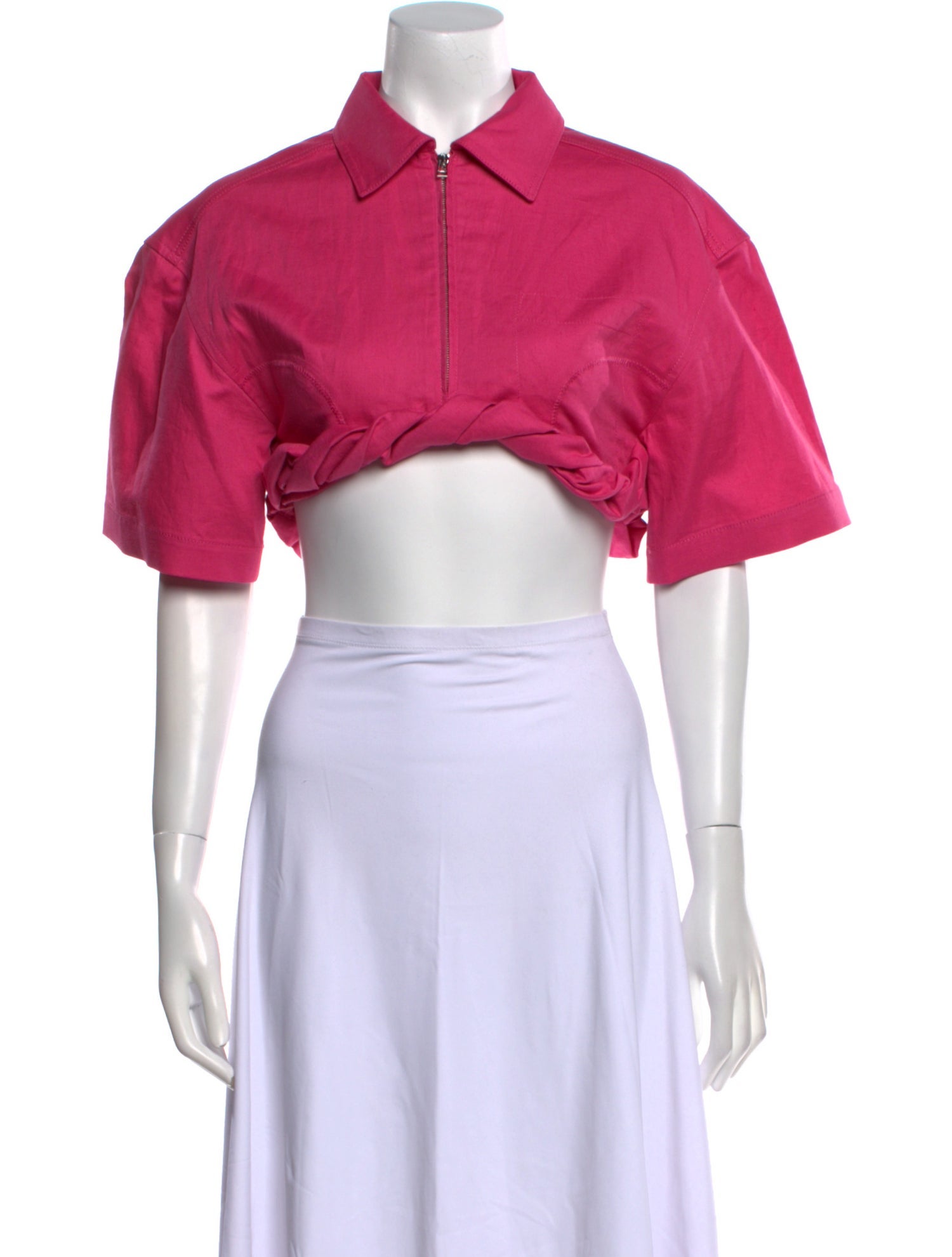 Jacquemus Short Sleeve Crop Top