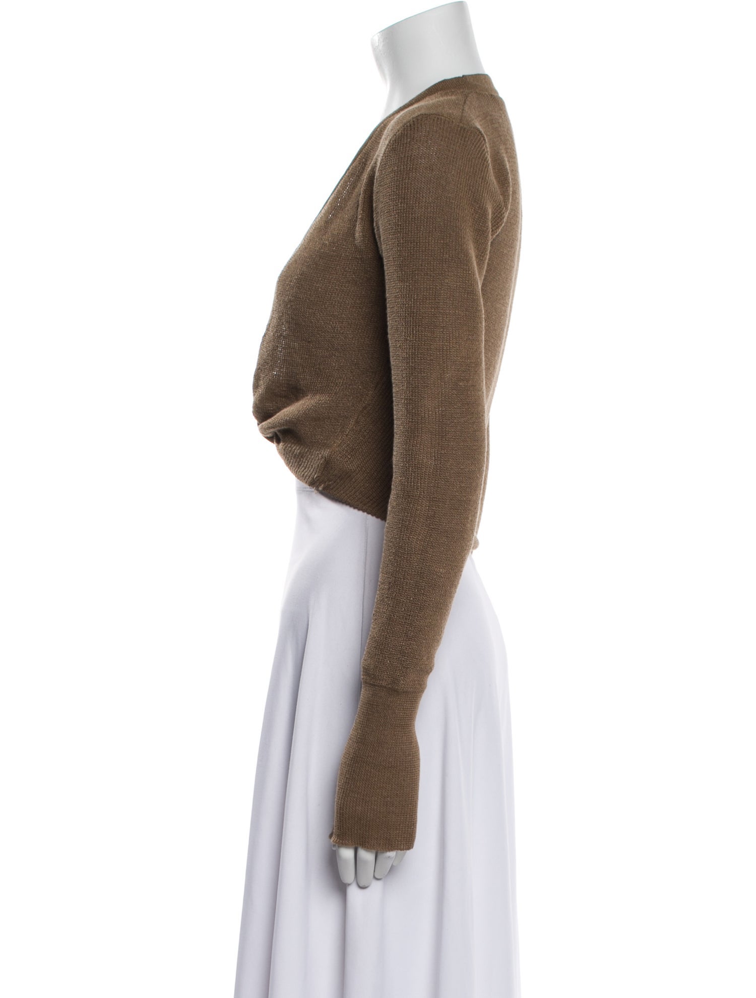 Jacquemus Linen Open Front Sweater