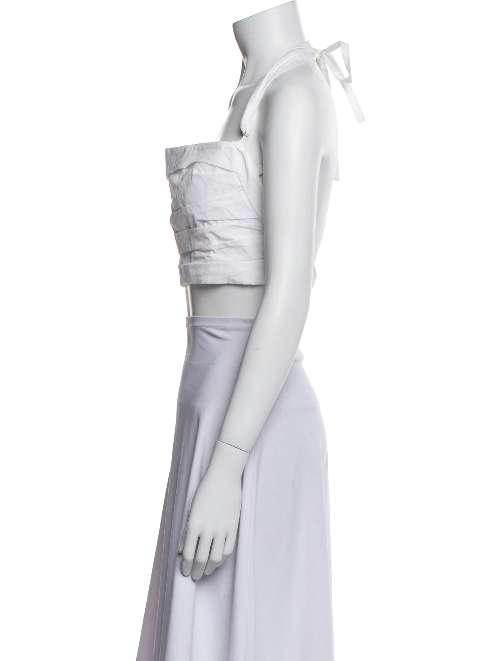 Jacquemus Square Neckline Sleeveless Crop Top