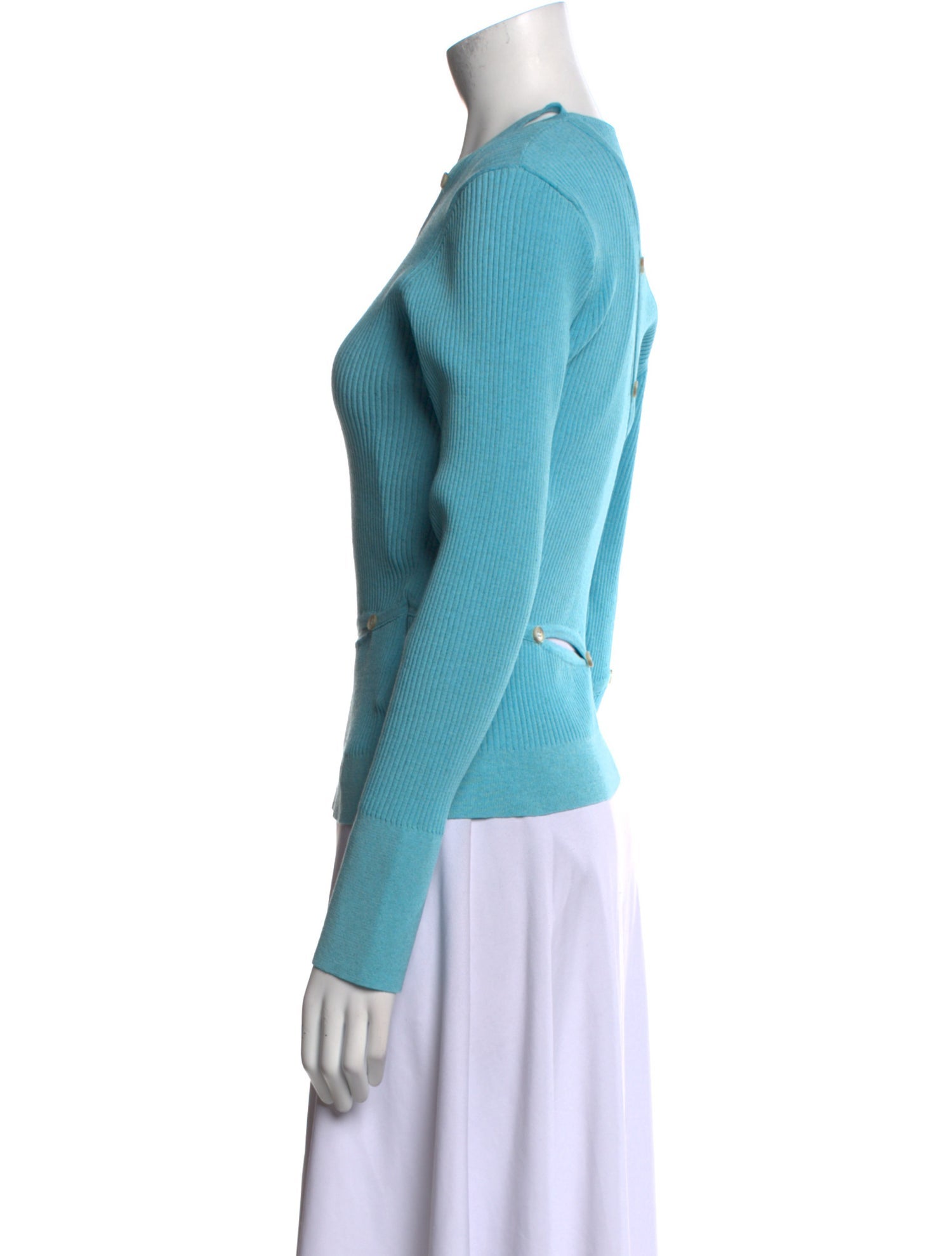 Jacquemus Asymmetrical Long Sleeve Crop Top