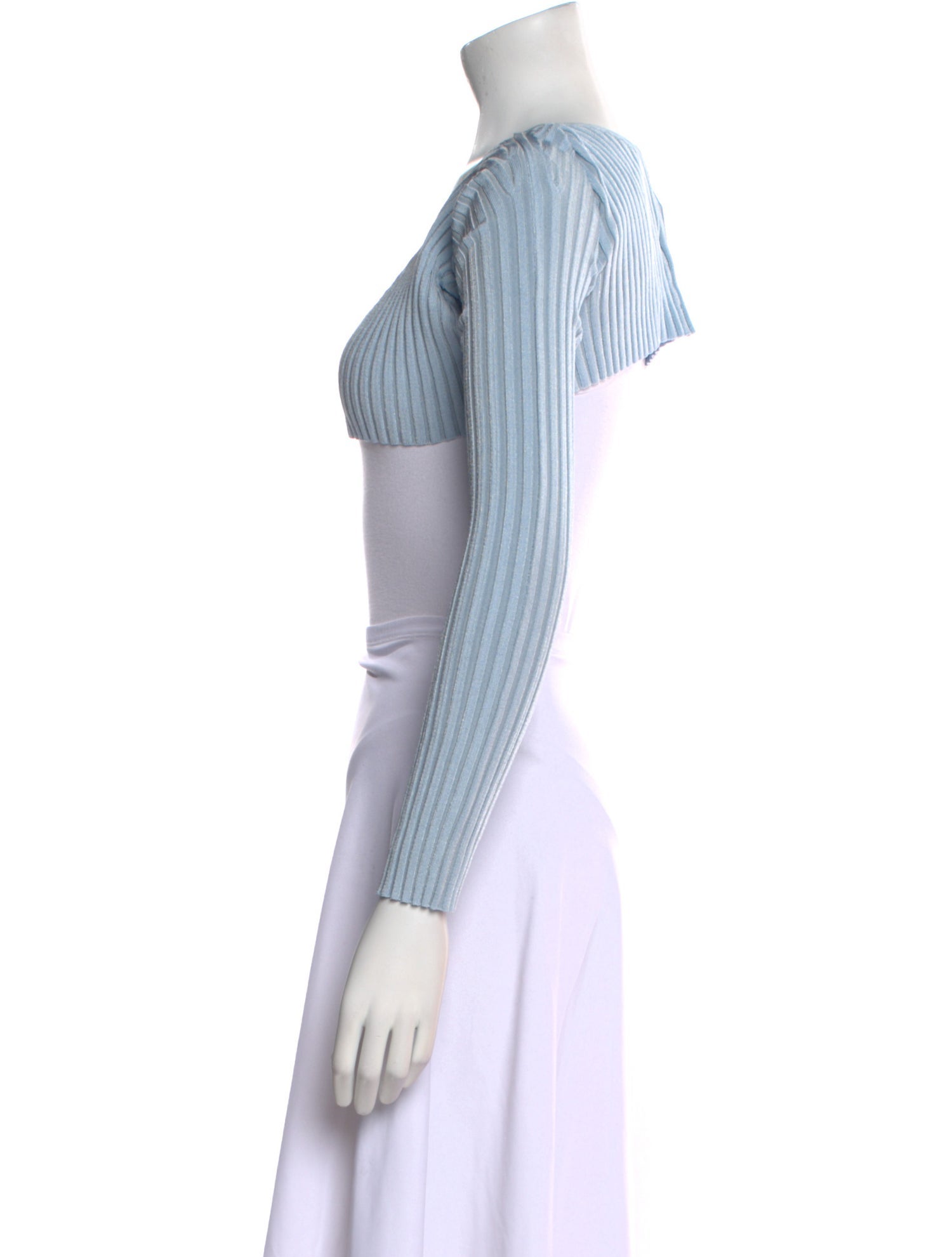 Jacquemus Square Neckline Long Sleeve Crop Top w/ Tags