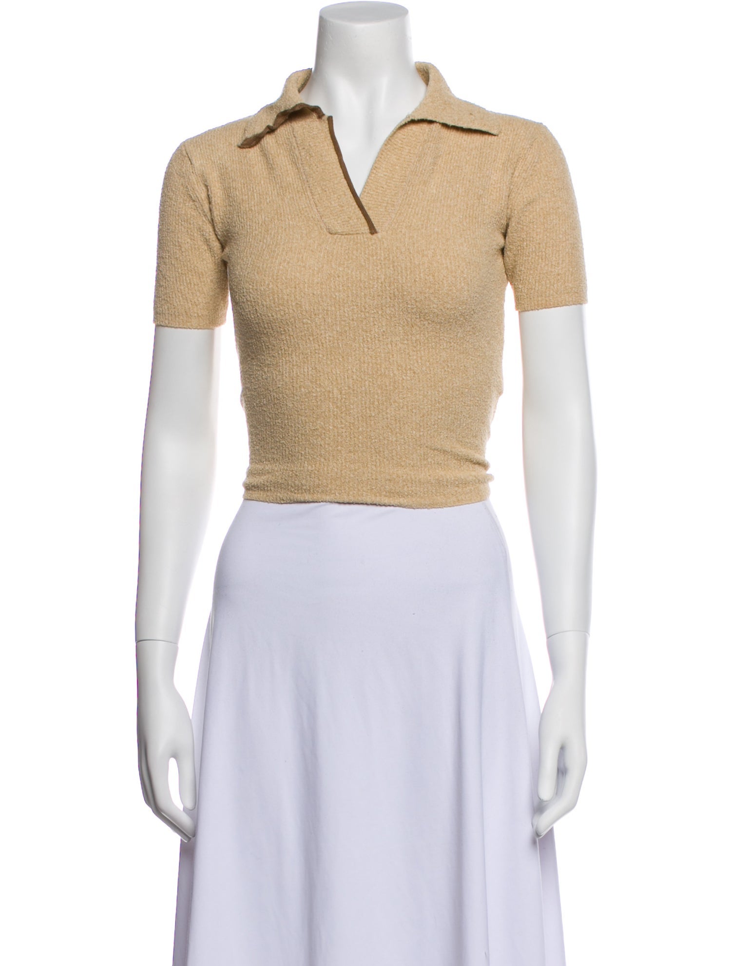 Jacquemus Short Sleeve Crop Top