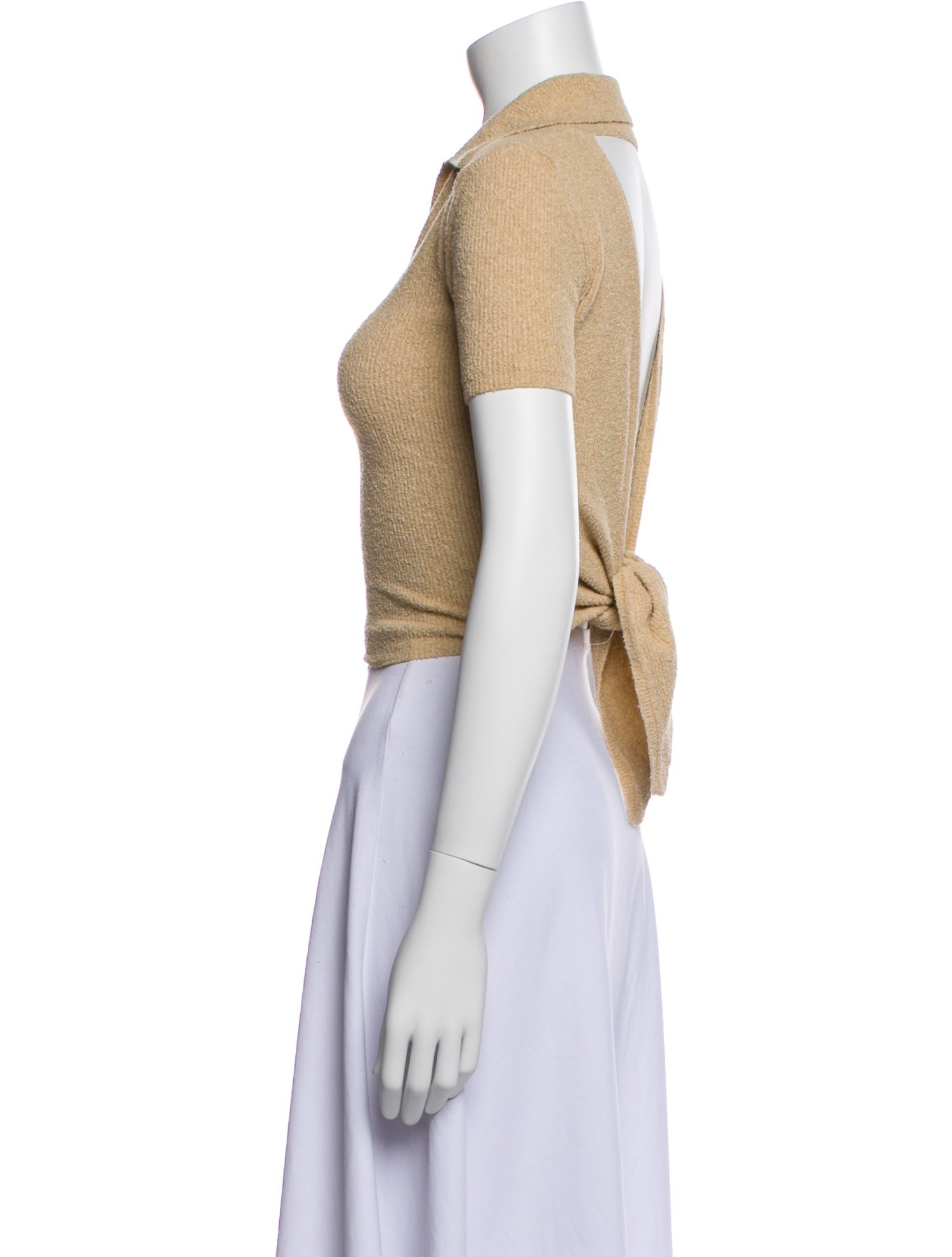 Jacquemus Short Sleeve Crop Top