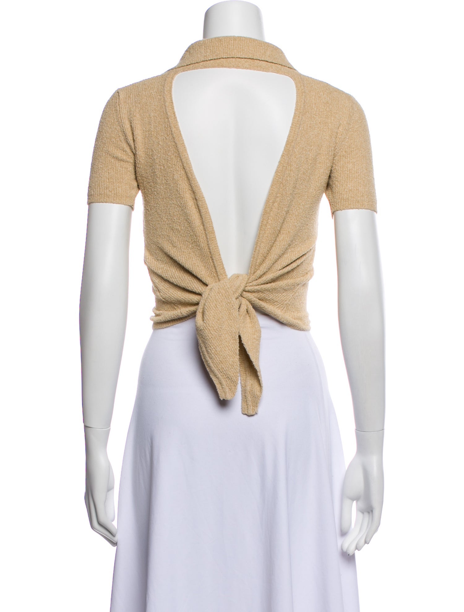 Jacquemus Short Sleeve Crop Top