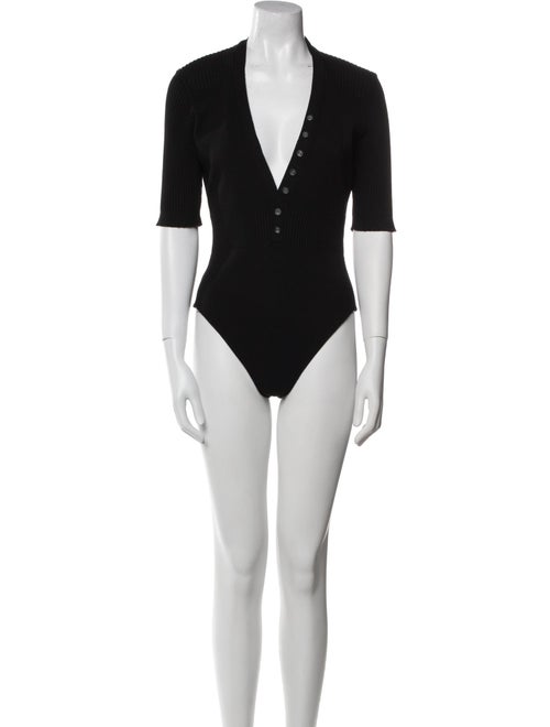 Jacquemus V-Neck Short Sleeve Bodysuit