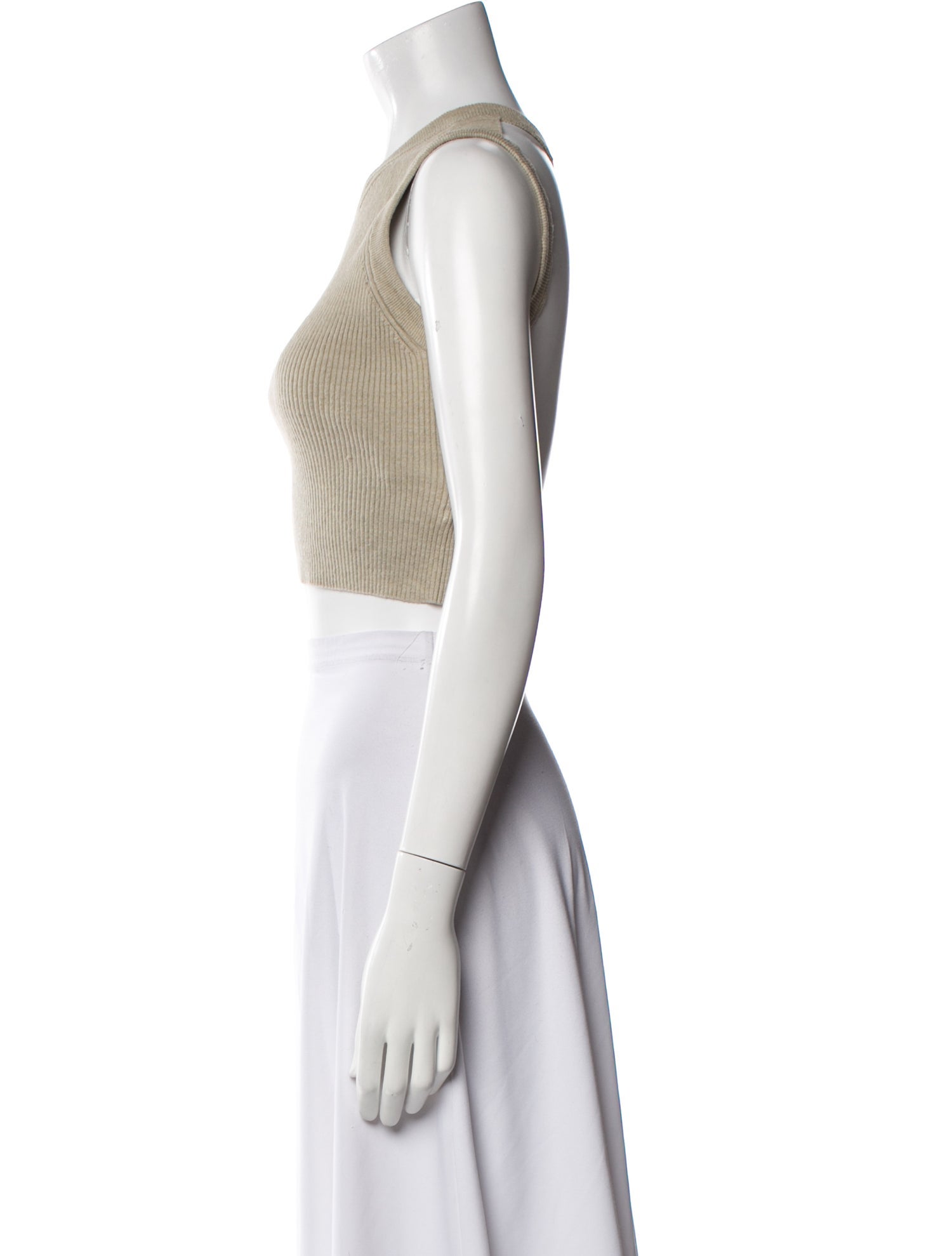 Jacquemus Linen One-Shoulder Crop Top w/ Tags