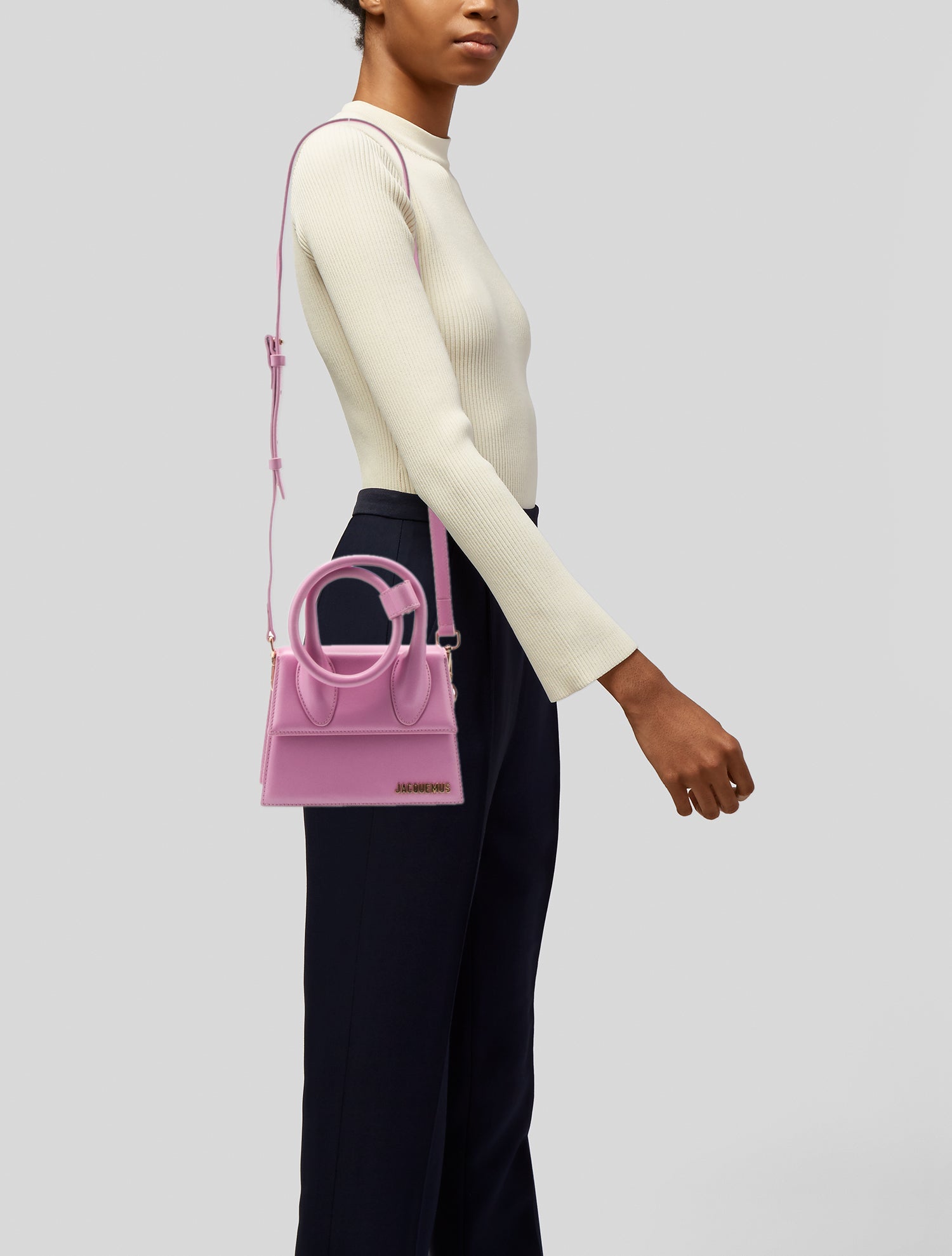 Jacquemus Leather Top Handle Bag