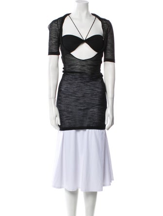 Jacquemus Square Neckline Short Sleeve Tunic