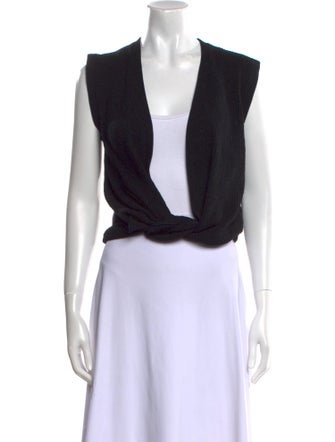 Jacquemus Open Front Sleeveless Crop Top