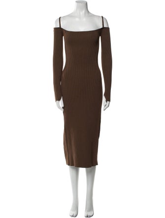 Jacquemus Square Neckline Midi Length Dress