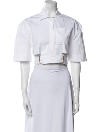Jacquemus Short Sleeve Crop Top