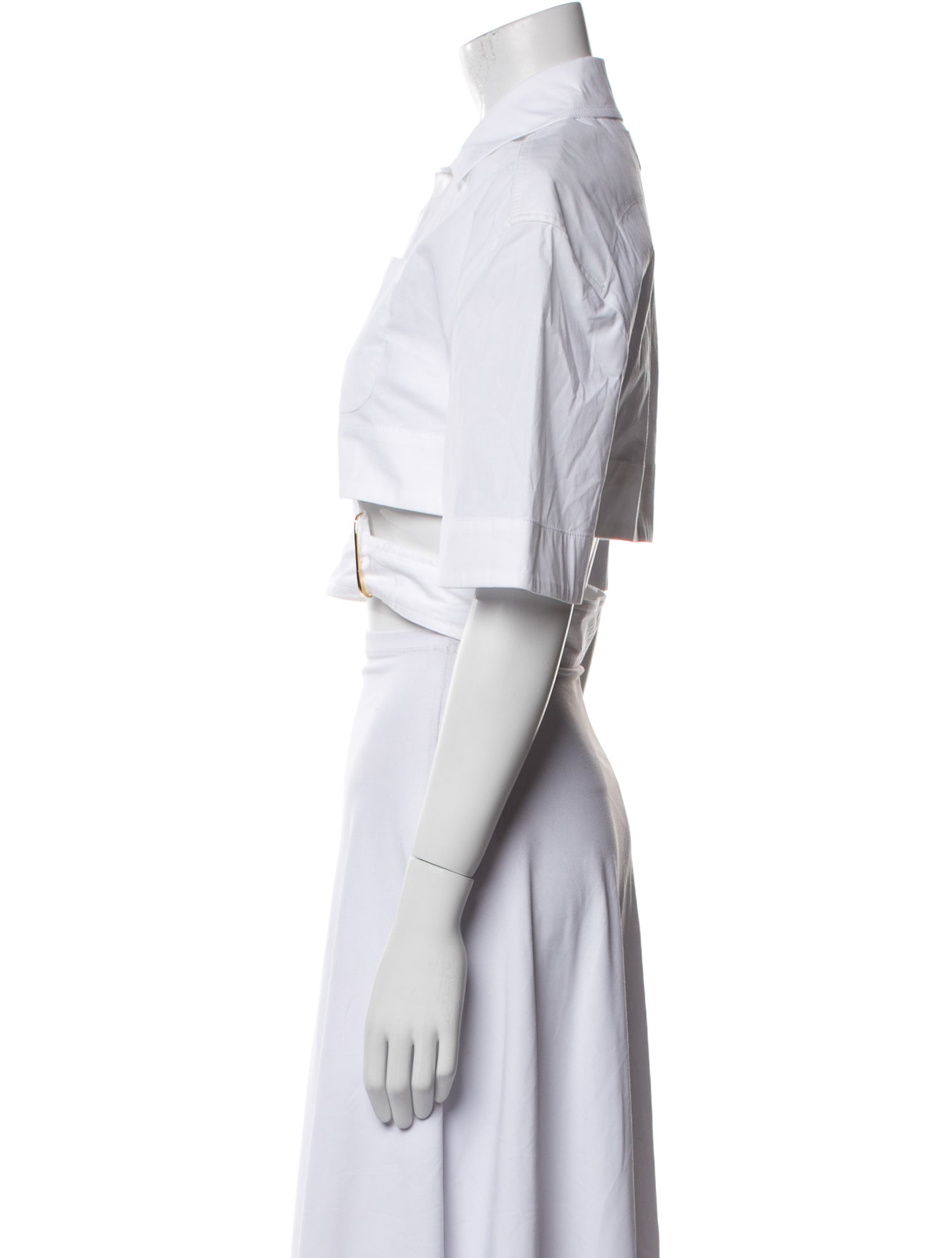 Jacquemus Short Sleeve Crop Top