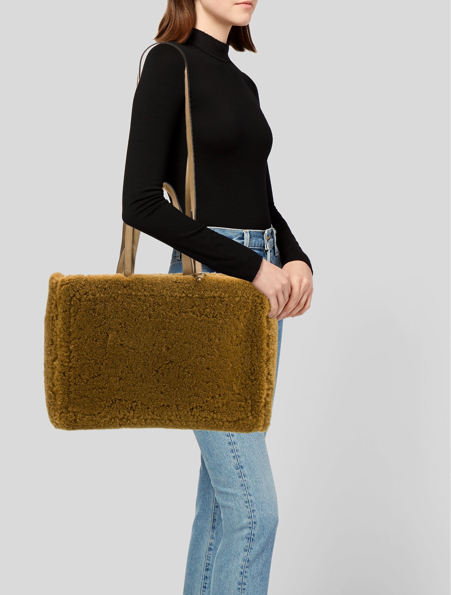 Jacquemus Shearling Messenger Bag w/ Tags