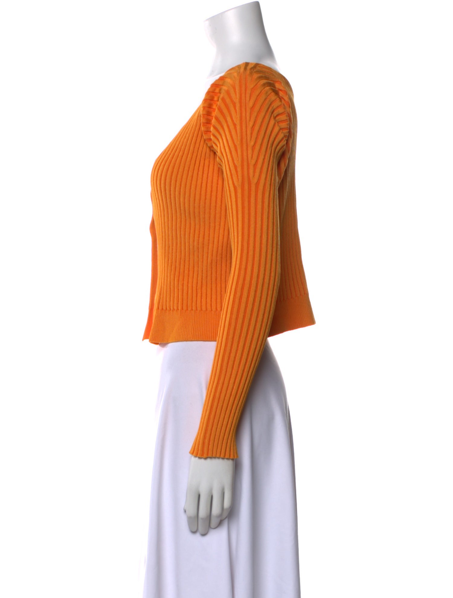 Jacquemus Open Front Long Sleeve Crop Top