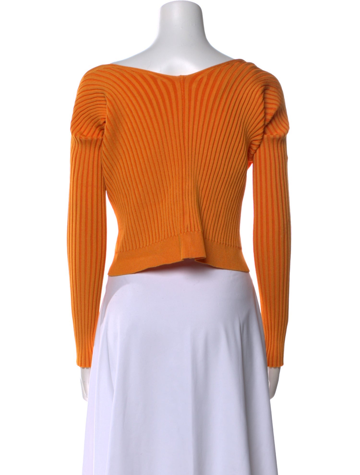 Jacquemus Open Front Long Sleeve Crop Top