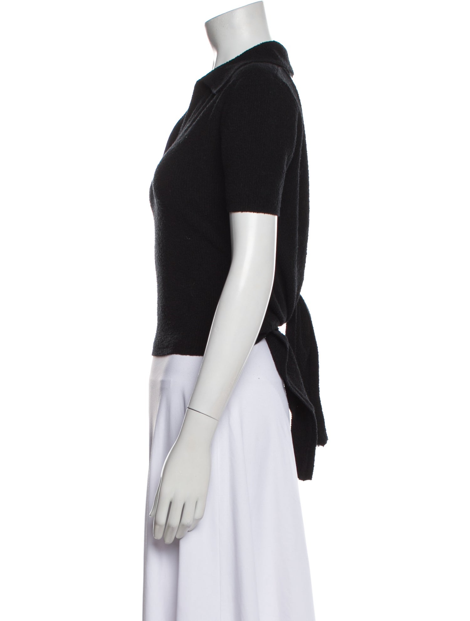 Jacquemus V-Neck Short Sleeve Polo