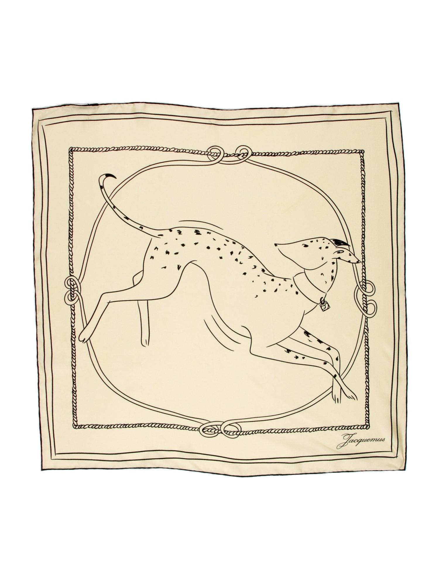 Jacquemus Silk Printed Scarf