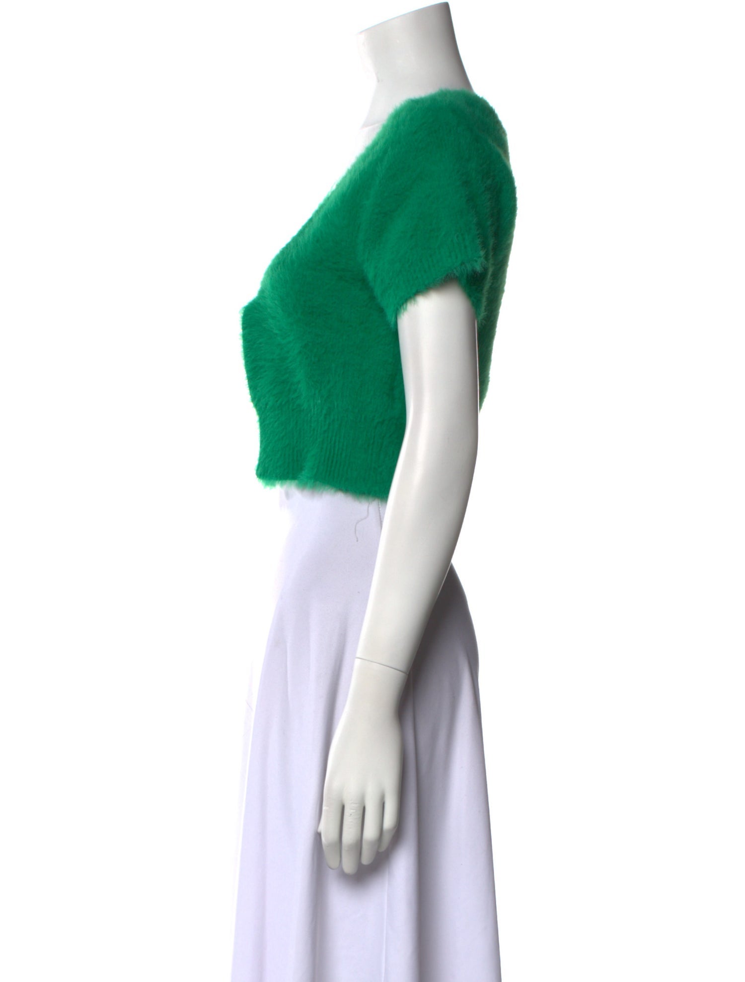 Jacquemus Scoop Neck Short Sleeve Crop Top