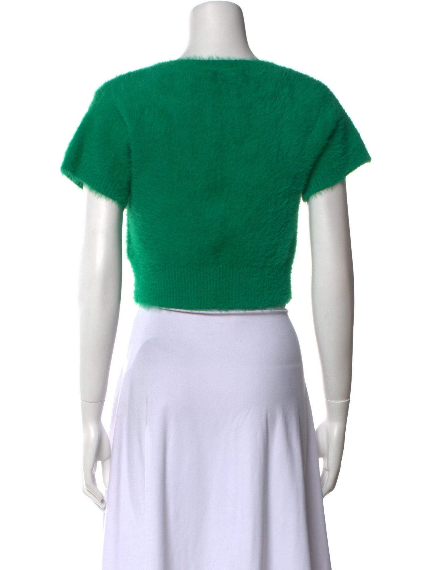 Jacquemus Scoop Neck Short Sleeve Crop Top